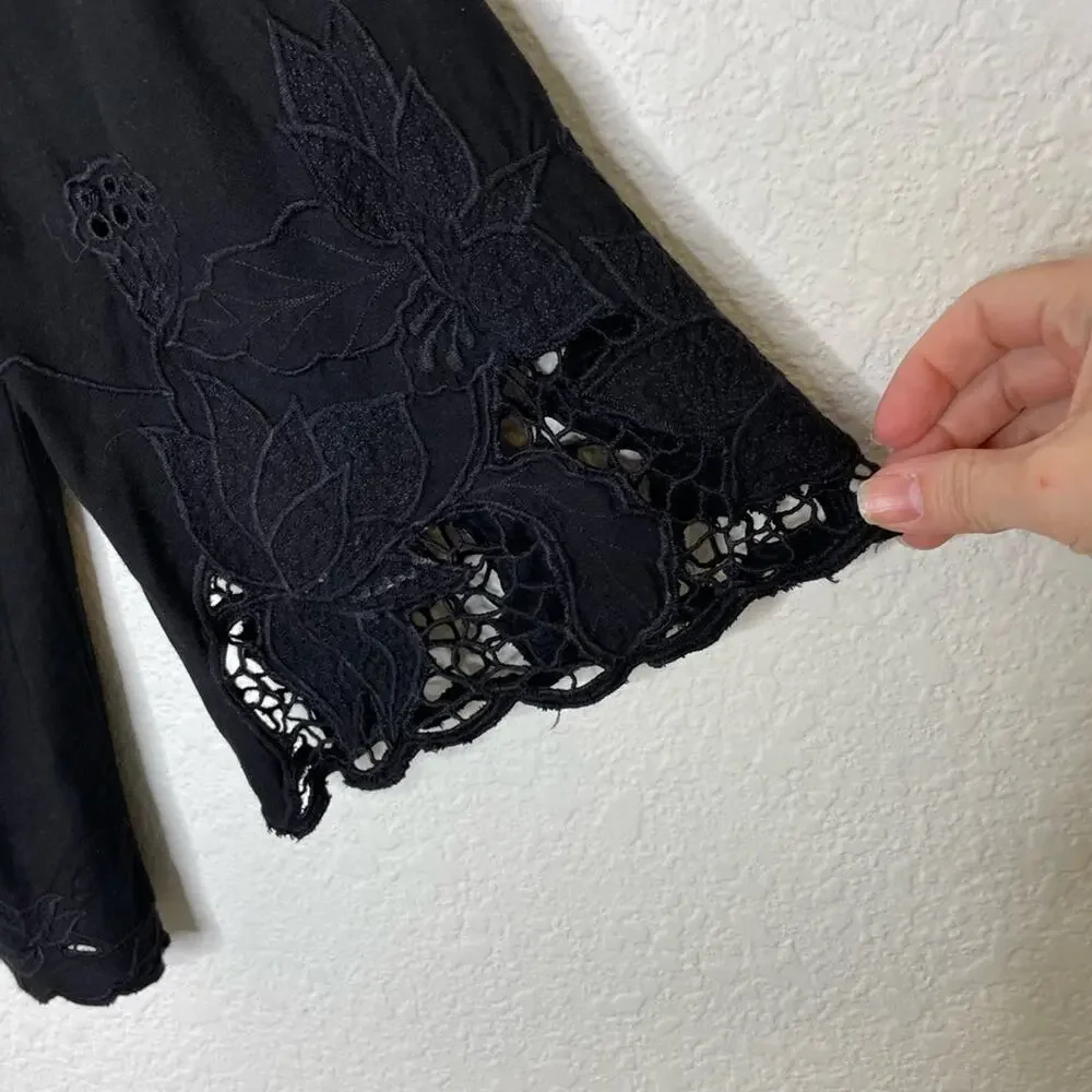 Soft Surroundings Half Moon Bay Top Item #22592 Black
Dainty Cardigan sz xsmall - Picture 3 of 7